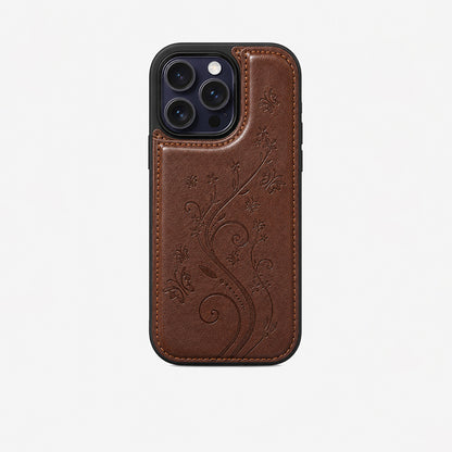 Butterfly Floral Embossed Pattern