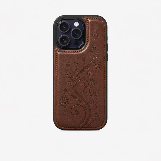 Butterfly Floral Embossed Pattern