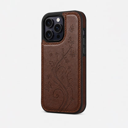 Butterfly Floral Embossed Pattern