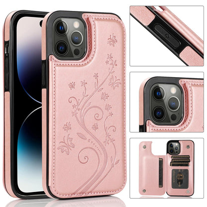 Butterfly Floral Embossed Pattern