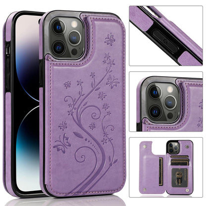 Butterfly Floral Embossed Pattern